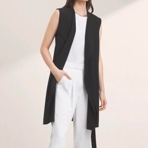 Aritzia Babaton Black Marcelo Long Vest